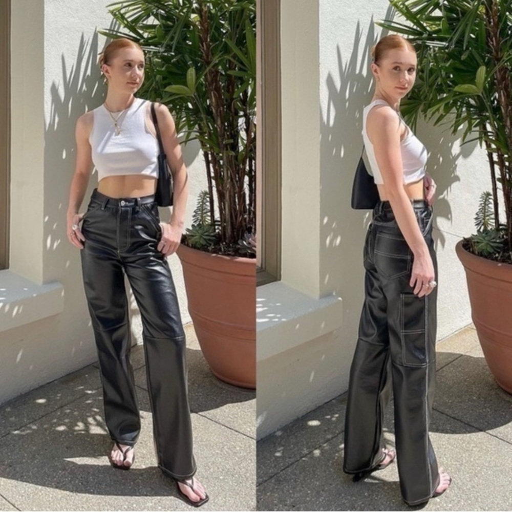 Simonett Kika Vegan Leather Pants Medium